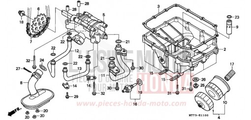 OELFILTER/OELWANNE/ OELPUMPE NR750N de 1992